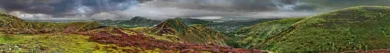 Long Mynd zoomed out - greyer - 7 foot 8 inches long