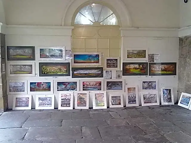 The Wall in the Buttercross Ludlow Spring 2012