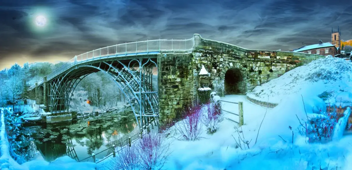 Ironbridge on Christmas Eve