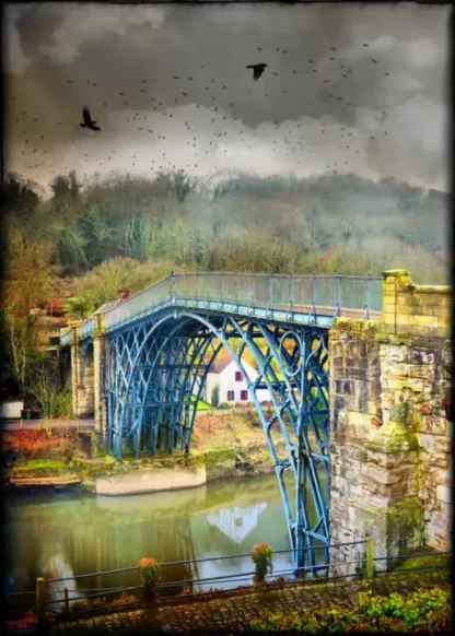 Ironbridge painted blue taller