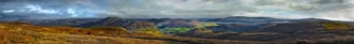 Long Mynd view over to The Wrekin and Tittersone 8.5 foot long