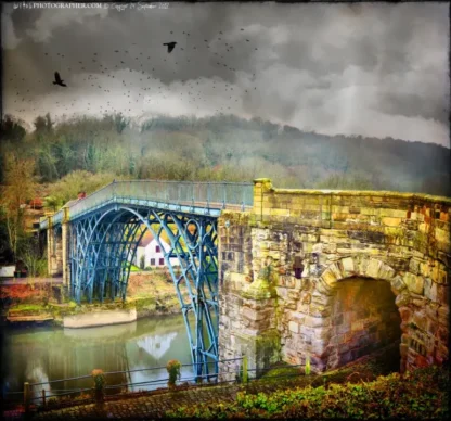 Ironbridge painted blue