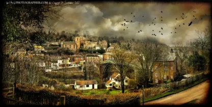 Ironbridge a view over bridge and town