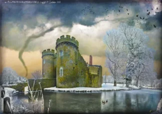 Whittington Castle and tornado