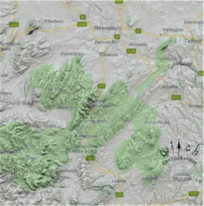 Church Stretton 2d map