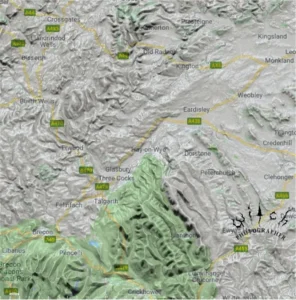 Hay on Wye 2d map